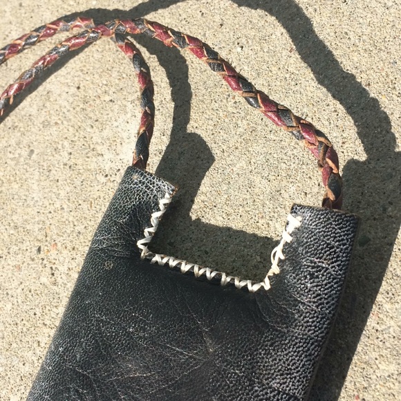 Vintage Hand Tooled Leather Amulet Necklace - Picture 6 of 13